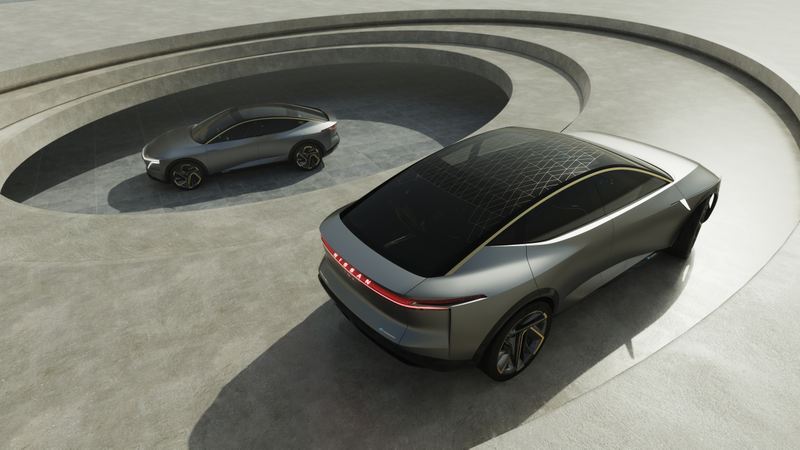 Illustration for article titled The Nissan IMs Concept Is An Electric Sport Sedan That Looks Pretty Sharp